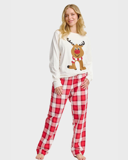 Reindeer Pajama Top for Women - Bestselling Christmas Design
