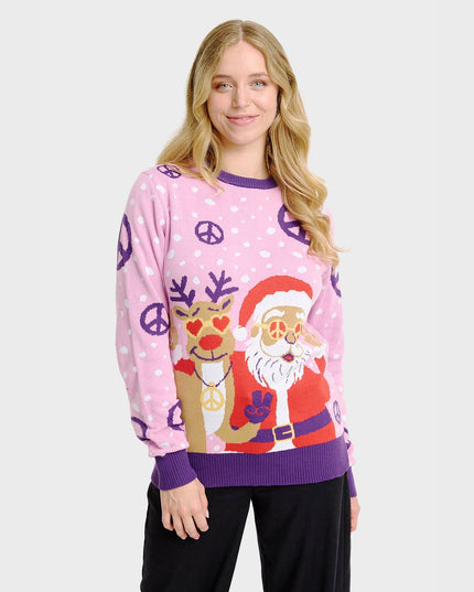 Hippie Christmas Sweater for Women