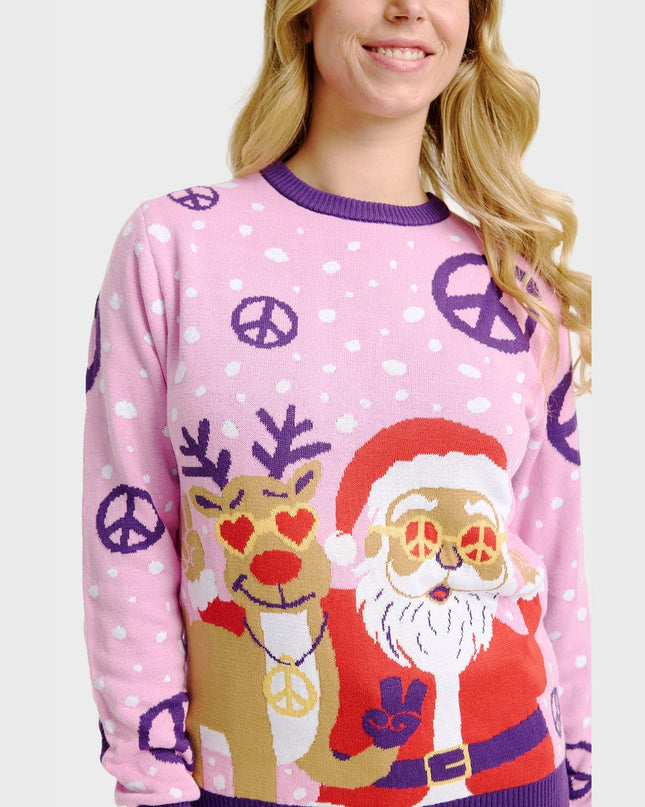 Hippie Christmas Sweater for Women