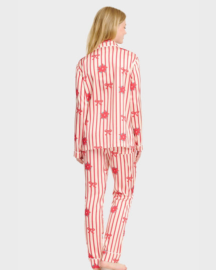 Satin Women's Christmas Pajamas for Festive Nights