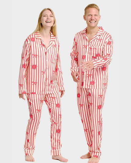 Satin Women's Christmas Pajamas for Festive Nights