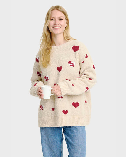 Christmas Heart Sweater for Women