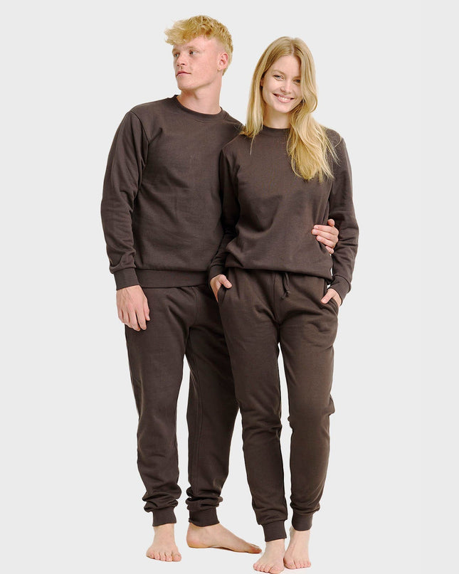 Brown Christmas Sweatset for Men