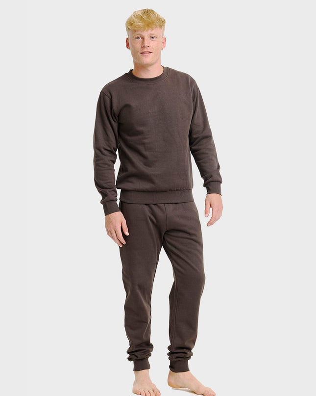 Brown Christmas Sweatset for Men