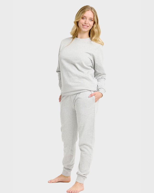 Gray Women's Sweatset for Cozy Holiday Vibes