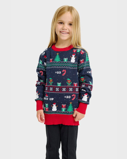 Vintage Gaming Christmas Sweater for Kids - Family Favorite