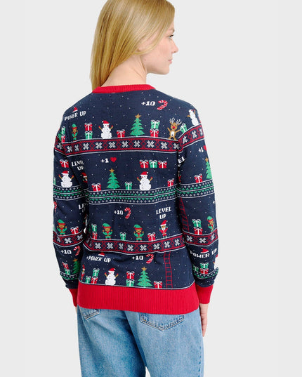 Vintage Gaming Christmas Sweater for Women - Holiday Style