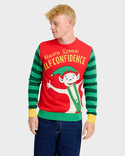 Elf Confidence Christmas Sweater - Men