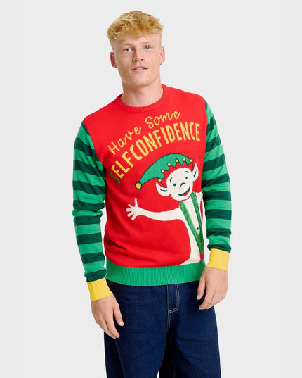 Elf Confidence Christmas Sweater - Men