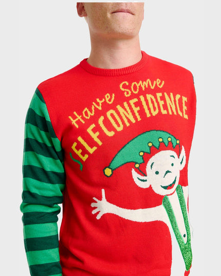 Elf Confidence Christmas Sweater - Men