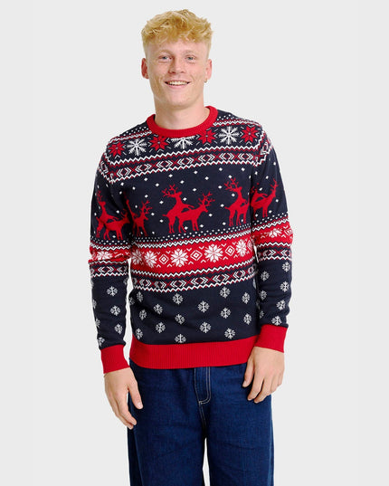 Cheeky Reindeer Christmas Sweater for Men
