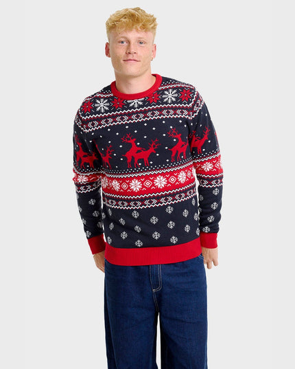 Cheeky Reindeer Christmas Sweater for Men