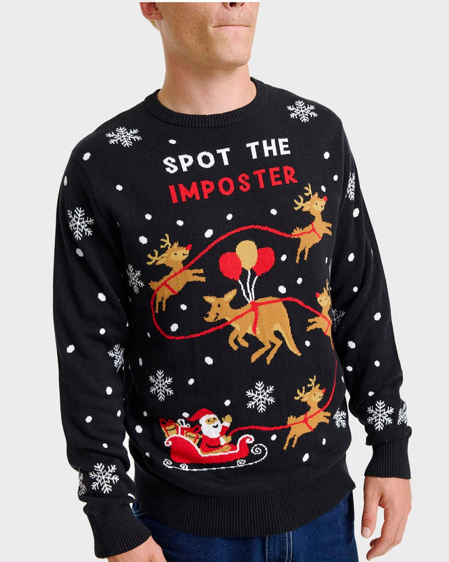 Imposter Christmas Sweater for Men - Festive and Warm Apparel