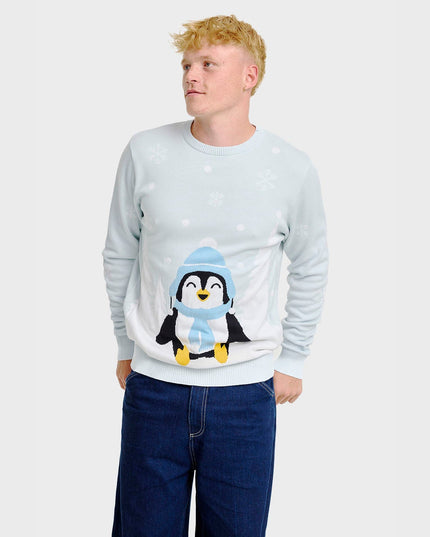 Adorable Penguin Christmas Sweater - Men