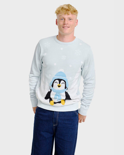 Adorable Penguin Christmas Sweater - Men