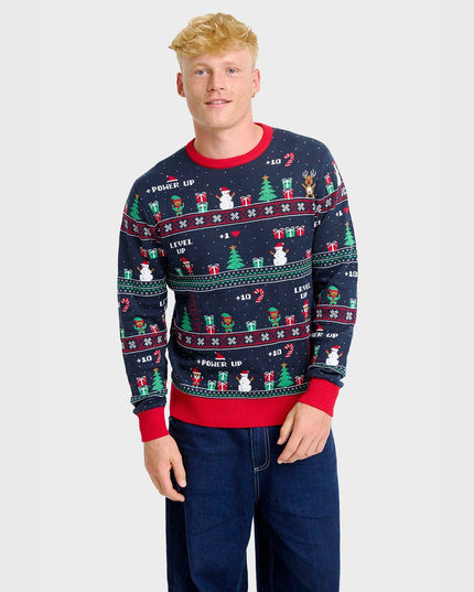 Vintage Gaming Christmas Sweater for Men - Festive Fashion