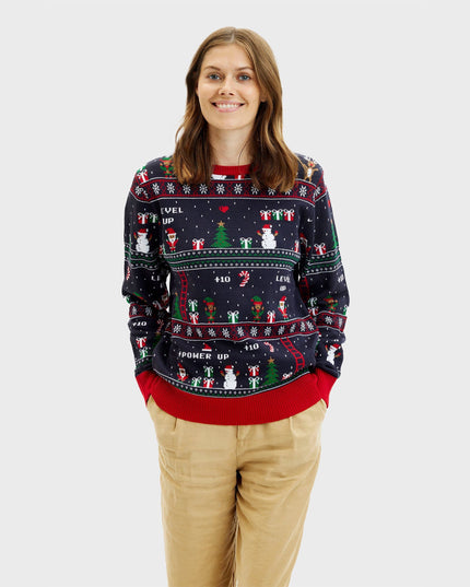 Vintage Gamer Christmas Sweater for Women - Bestsellers