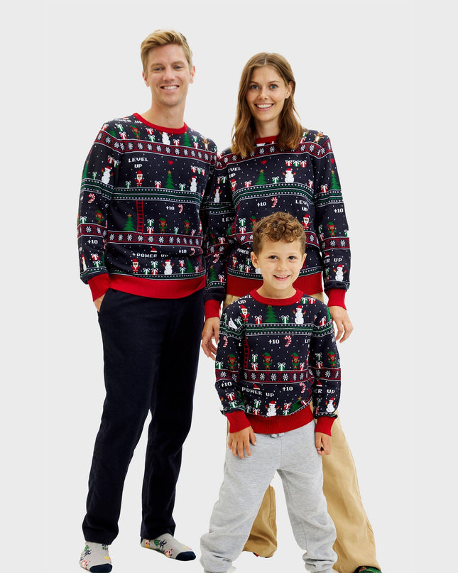 Vintage Gamer Christmas Sweater - Kids