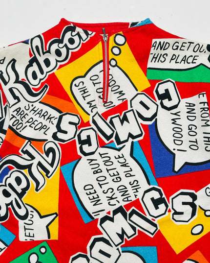 Vintage Comic Cycling Jersey for Men and Women