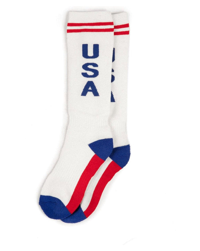 Men's Retro USA Performance Ski Socks (Fits Sizes 8-11M)