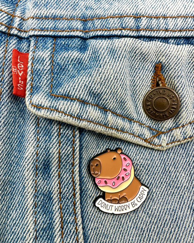 Capybara II Pin Badge | Tags: Accessories