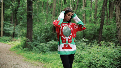 Interactive 3D "Ugliest Sweater Award" Christmas Sweater