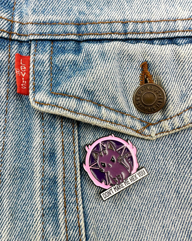 Hex Cat Pin Badge | Tags: Accessories