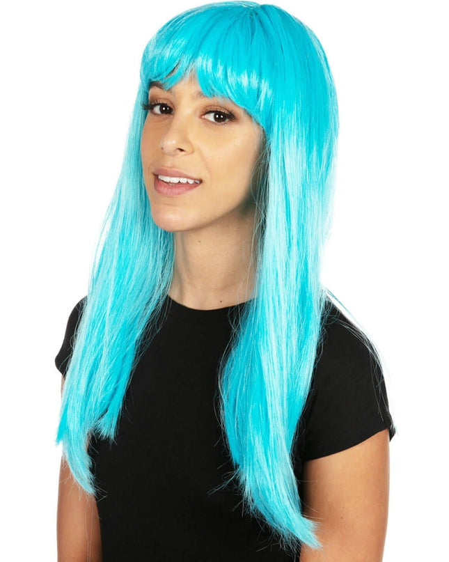 Light Blue Wig With Bangs
