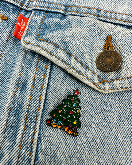 Christmas Tree Brooch | Festive Holiday Accessory