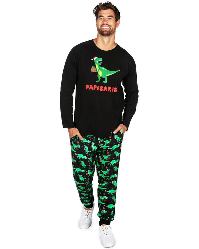 Men's Papasarus Crew Neck Pajama Set