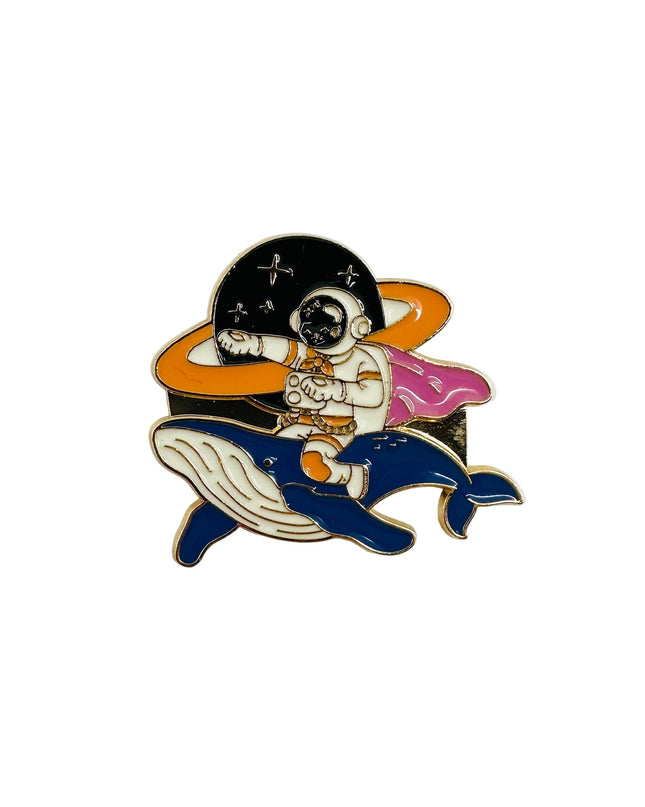 Brooch - Whale Astronaut | Unique Women’s Accessories
