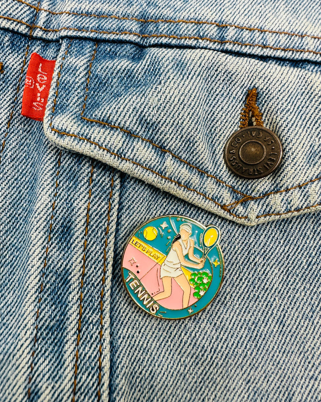 Tennis Pin | Family Christmas Pajamas & Accessories