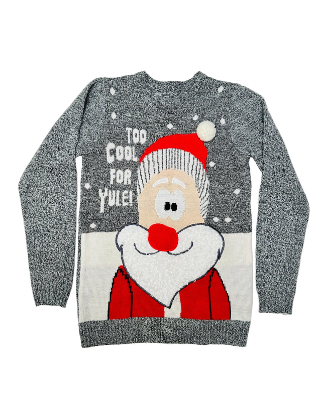 Vintage Christmas Sweater - Too Cool Santa Accessories