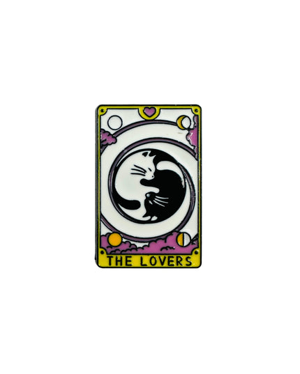 Cat Tarot Pin - The Lovers III Halloweeniin