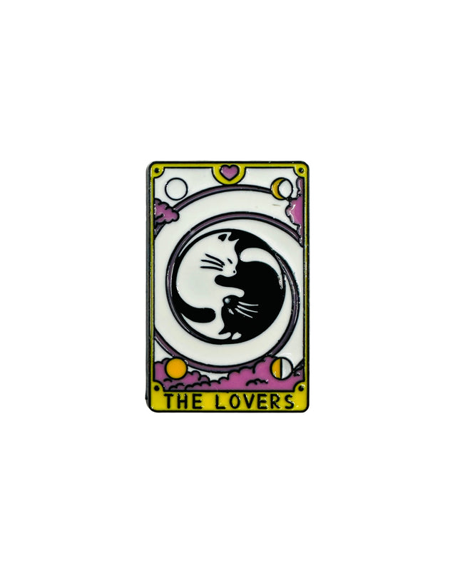 Cat Tarot Pin - The Lovers III Halloweeniin