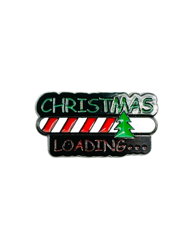 Christmas Loading Brooch | Fun Holiday Accessory