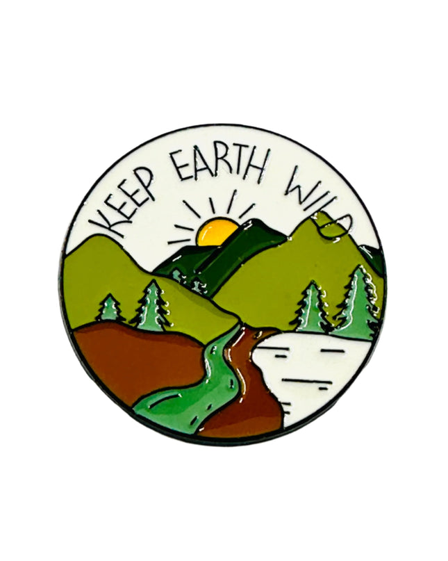 Keep Earth Wild Pin - Eco-Friendly Jewelry