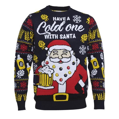 Have a Cold One with Santa Christmas Sweater