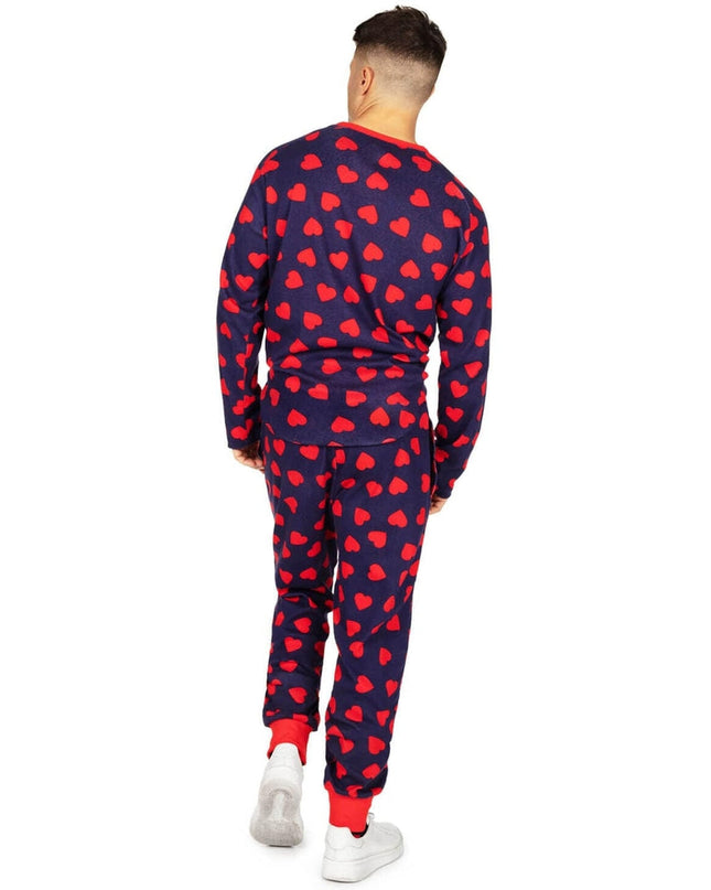 Men's Hearts on Fire Pajama Set