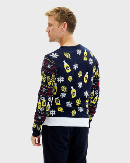 Santa's Cold One Christmas Sweater for Men