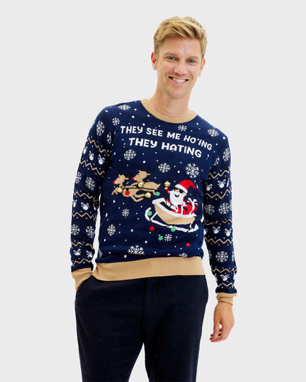 Light-Up They See Me Ho'ing Sweater for Men