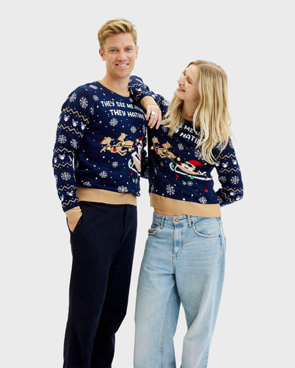 Light-Up They See Me Ho'ing Sweater for Men