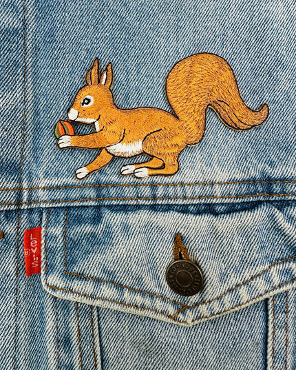 Squirrel II Iron-On Patch