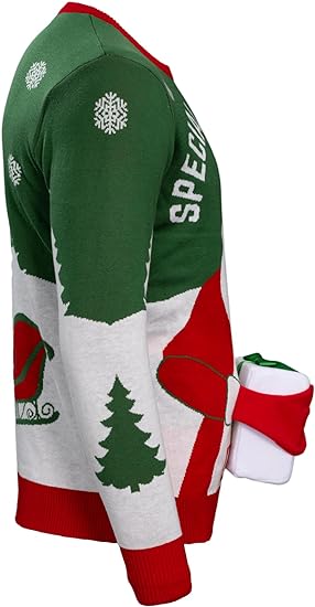 Special Delivery Santa Claus 3D Gift Ugly Christmas Sweater