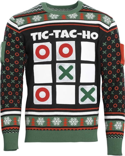 Tic Tac Ho Festive Gamewear Ugly Christmas Sweater