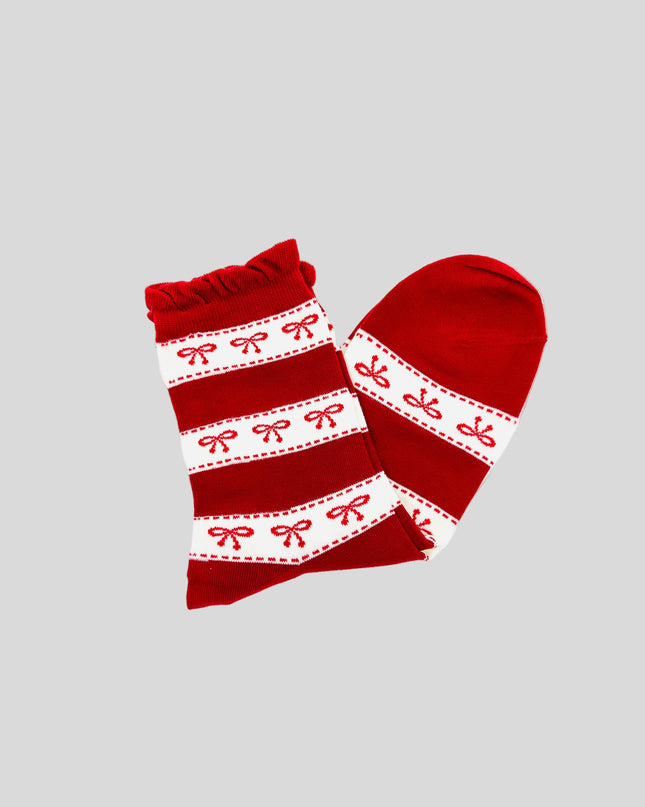 Socks - Cute Red Design I - Holiday Cheer
