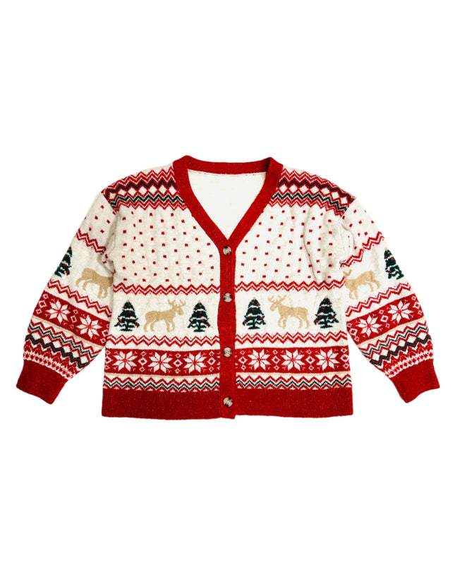 Vintage Christmas Sweater - Cozy Cardigan | Tags: Christmas