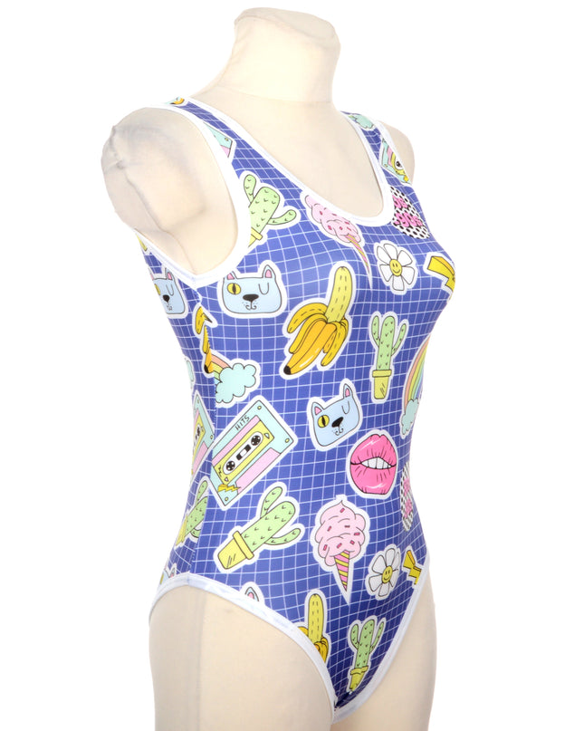 Trendy 80s Style Swim Dress for the Beach