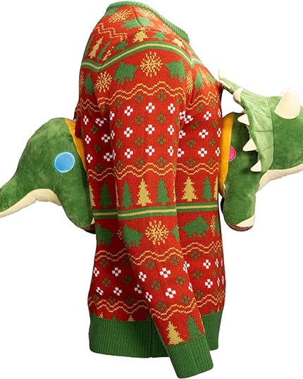 3D Triceratops Dinosaur Ugly Sweater
