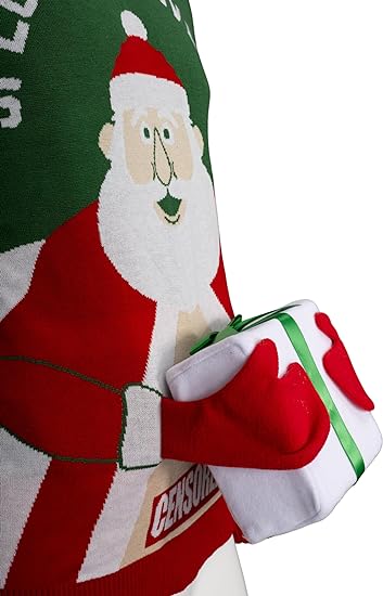 Special Delivery Santa Claus 3D Gift Ugly Christmas Sweater